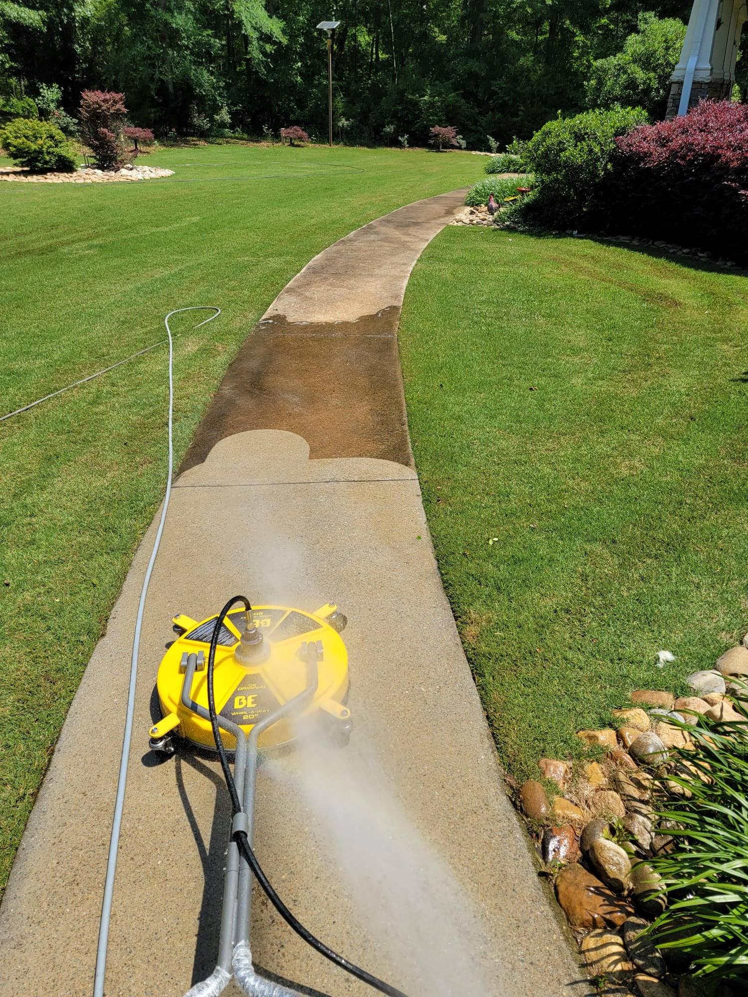 Pathway Concrete Pressure Washing