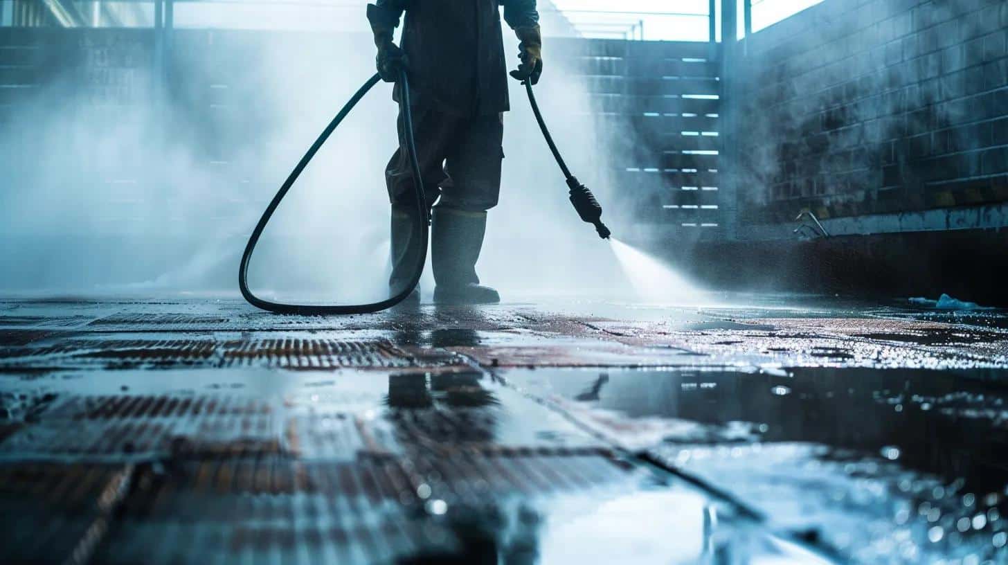 Industrial pressure washing